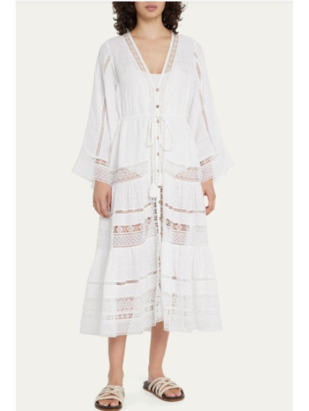 VERONICA BEARD Minoru Lace Midi Dress